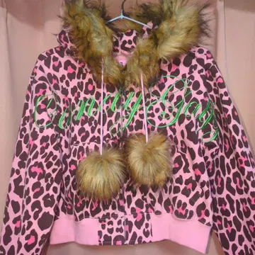 갈피 갸루마시 파카 핑크