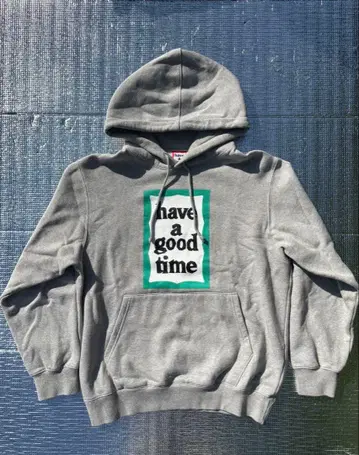 have a good time 그레이 후드티