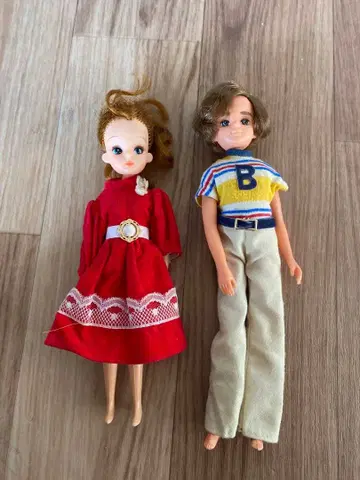 리카짱 인형 2체 세트 1970년대 1980년대