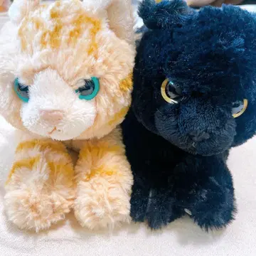 Sunlemon 산레몬 무릎 고양이 2마리 봉제 인형