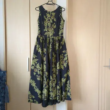 레후아 패턴 블랙 원피스 브랜드 불명 중고