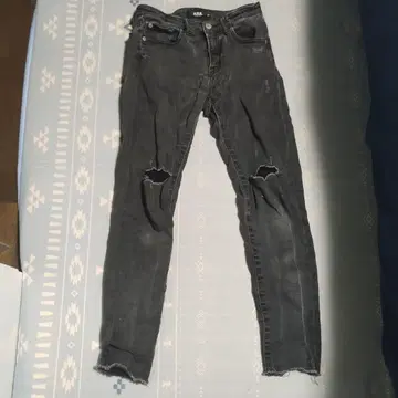 AZUL BY MOUSSY 데미지 데님 XS 블랙