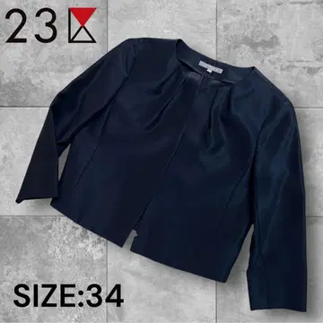 23구 노카라 자켓 다크 네이비 34 사이즈