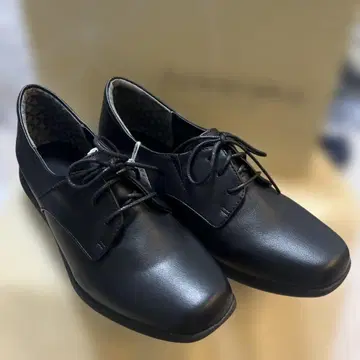 24.0 블랙 레이스업 슈즈 방수