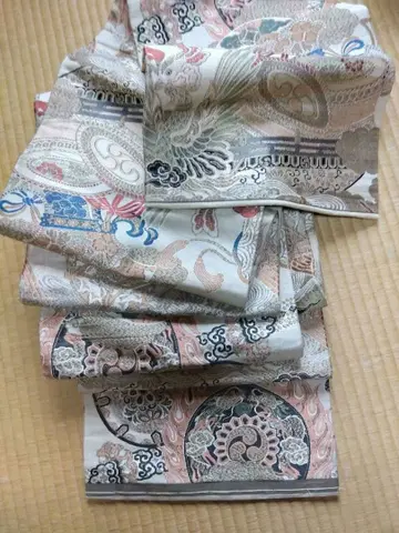 쇼와 레트로 다색 전통 무늬 마루 오비