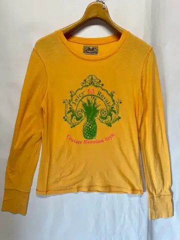 쥬시 꾸뛰르 JUICY COUTURE 롱티 센터 프린트 M