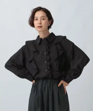 [ 새상품 ] 렙심 LEPSIM 아지메 프릴 셔츠 프릴 블라우스