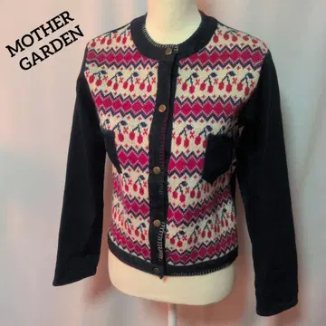 MOTHER GARDEN 페어아일 패턴 데님 자켓