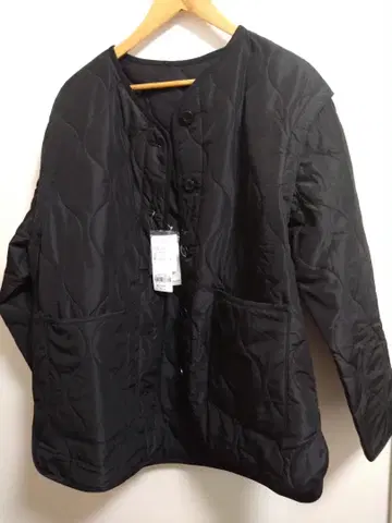 글로벌 워크 2way 퀼팅 자켓 블랙