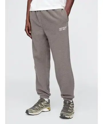 GAP 로고 아크틱 플리스 조거 팬츠 남성용 여성용 XS