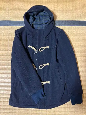 후드 부착 더플 코트 네이비 L 사이즈