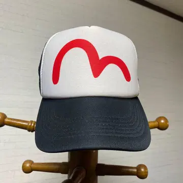 정품 EVISU 에비수 메쉬 캡 블랙