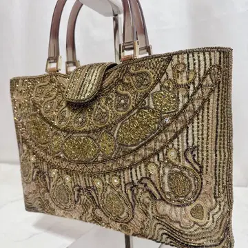 비즈 백 고급스러움 고져스 가방 쇼와 레트로 리큐 백 기모노 가방