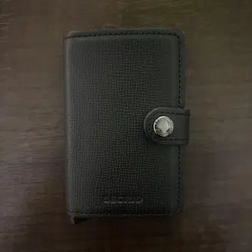 [ 미사용품 ] SECRID 지갑 카드 케이스 블랙 가죽