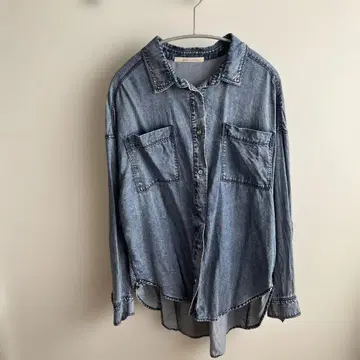 제나 에스파스멜베이유 텐셀 데님 셔츠