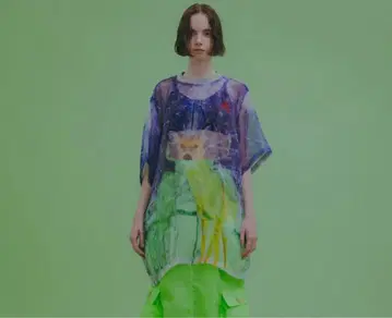 NONTOKYO 노토쿄 시스루 사슴 프린트 T셔츠