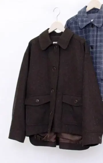 POU DOU DOU CPO 블루종 셋업 브라운