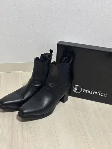 [ 새상품급 ] endevice 블랙 사이드 고어 부츠