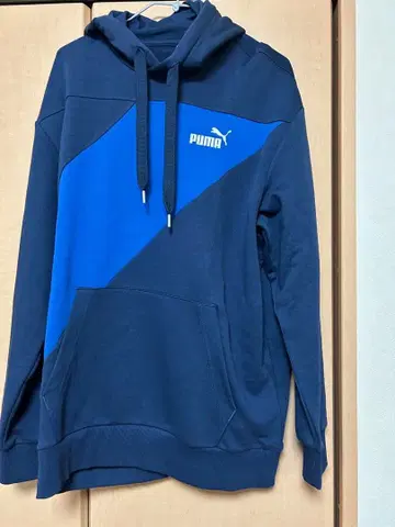 PUMA 네이비/네이비&블루 후드티 L