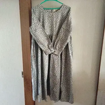 꽃무늬 면 100% 원피스 사이즈 F