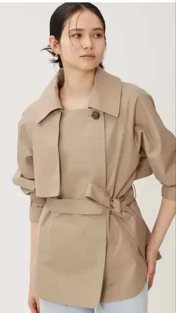 PLST 베이지 트렌치코트