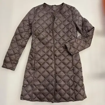 UNIQLO 브라운 퀼팅 다운 S