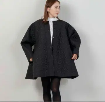 Liten 리텐 퀼팅 코트 블랙