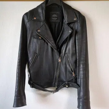 ZARA Trafaluc 블랙 가죽 라이더 자켓