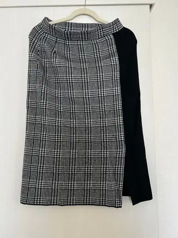 INDIVI 인디비 롱 니트 타이트 스커트