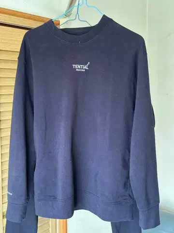 TENTIAL 스웨트 셔츠 팬츠 세트 백네 S 사이즈 네이비