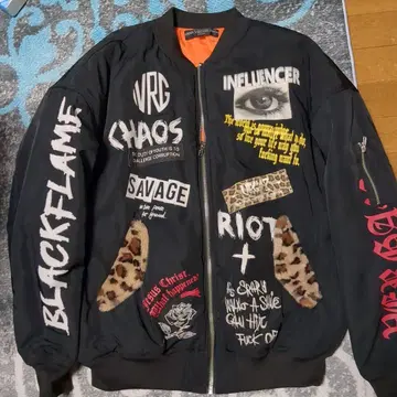 VRG48 MA-1 자켓 L 사이즈 블랙 사이즈 46