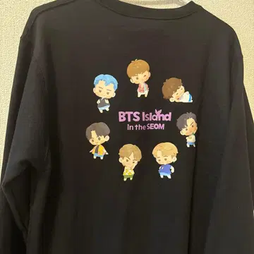 인 더 썸, BTS Island 블랙 맨투맨 사이즈 L