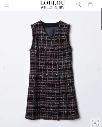 룰루윌비 MALHIA KENT 체크 트위드 원피스