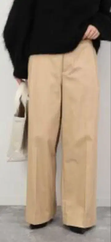 SLOBE IENA 로우라이즈 치노 팬츠