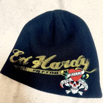 [ 면 100% 새상품급 ] Ed Hardy 니트 모자 비니