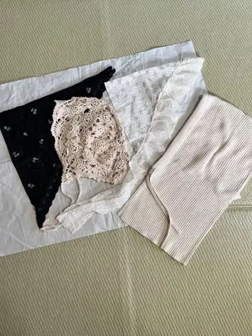 바부슈카 레이스 스카프 발라클라바 모자 헤어 액세서리 묶음 판매