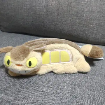 토토로 고양이 버스 봉제 인형 펜 케이스 베이지 새상품