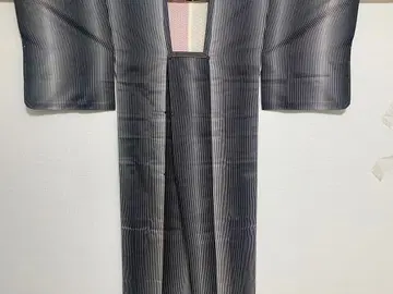 미사용품 모노톤 스트라이프 롱 코트 98