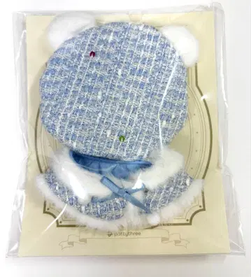 [ 1회 시착 ] 옷 이츠누이 오키가에 시리즈 베레모 & 판초 세트 블루