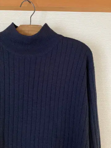 영국제 Vintage 하이넥 리브 스웨터