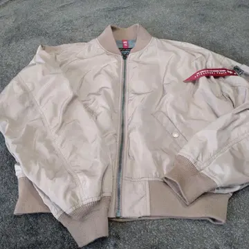 ALPHA INDUSTRIES MA-1 자켓 M 핑크 베이지