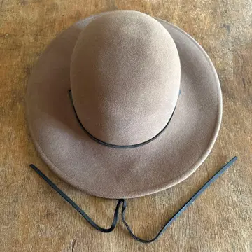 브라운 울 펠트 햇 블랙 스트랩 포함 Brixton