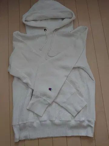 Champion 화이트 후드티 L 사이즈