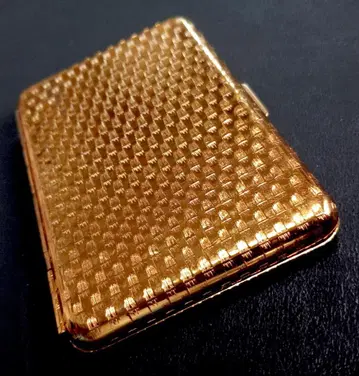 초 레어 희귀! 미사용 단종 서독제 골드 메탈 명함지갑