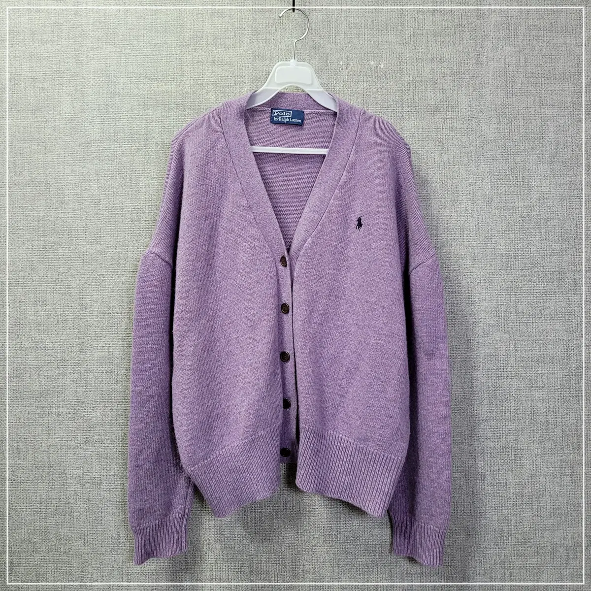 11. Polo Ralph Lauren Purple Oversized Knit Cardigan Women's F