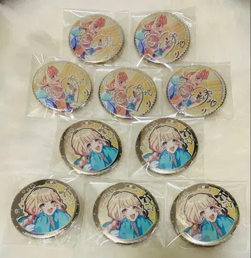 학원 아이돌 마스터 후지타 코토네 캔뱃지 금뱃지 10개