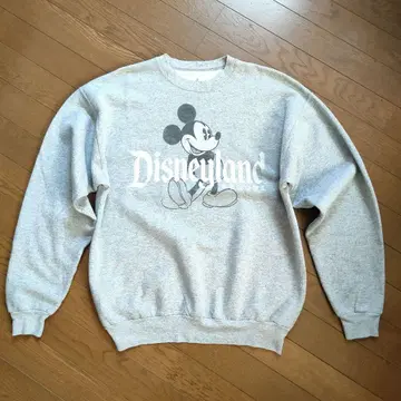 미키마우스 Hanes 트레이닝복 맨투맨 그레이 M 사이즈 디즈니 월드