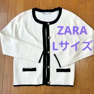 미사용 ZARA 가디건 자라 자켓 바이컬러 L 사이즈