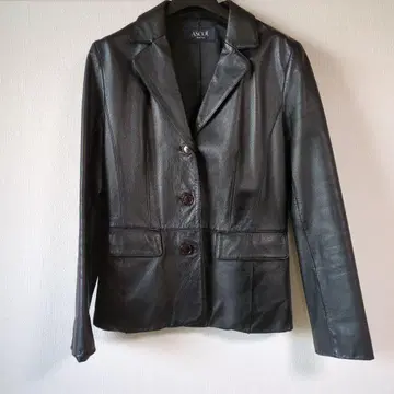 ASCOT 블랙 가죽 자켓