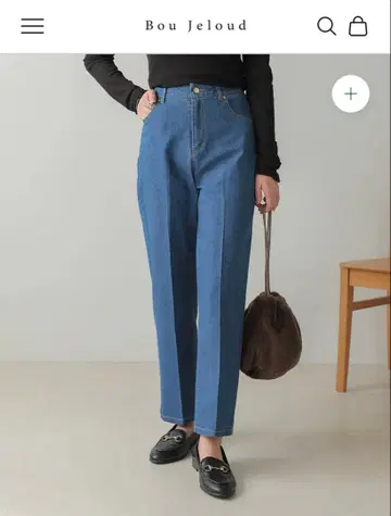 부즈루드 센터 프레스 데님 스트레치 소재